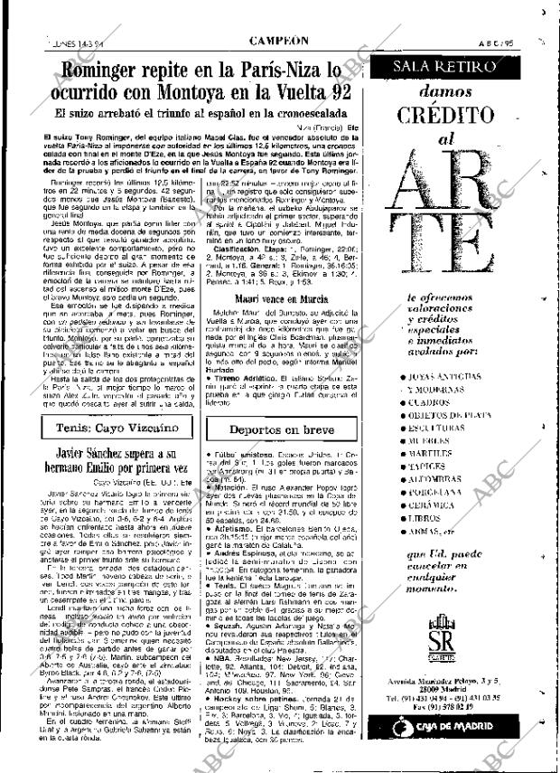 ABC MADRID 14-03-1994 página 95