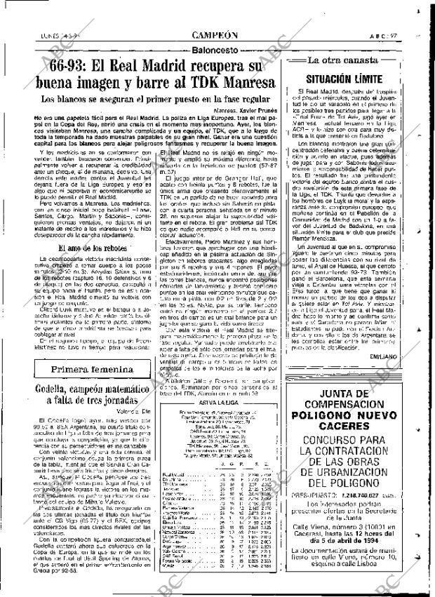 ABC MADRID 14-03-1994 página 97