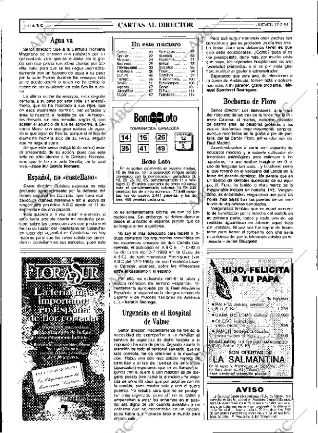 ABC SEVILLA 17-03-1994 página 20