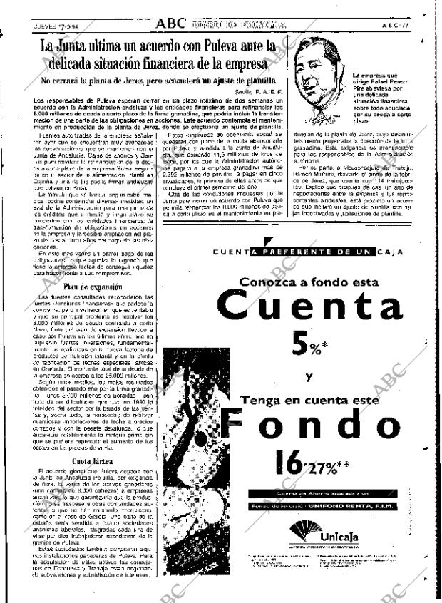 ABC SEVILLA 17-03-1994 página 73