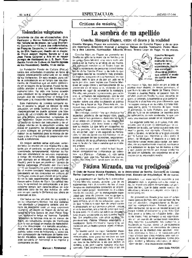 ABC SEVILLA 17-03-1994 página 96