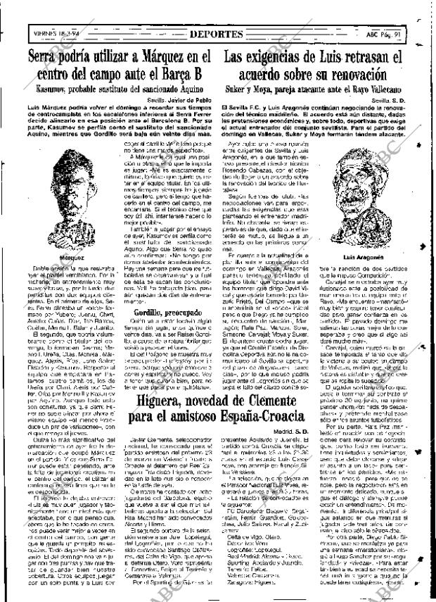 ABC SEVILLA 18-03-1994 página 91