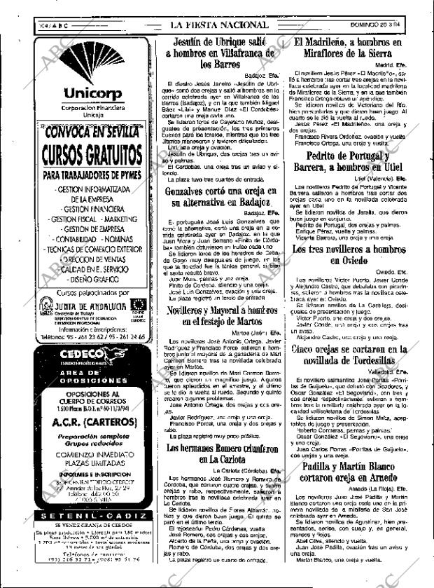 ABC SEVILLA 20-03-1994 página 104