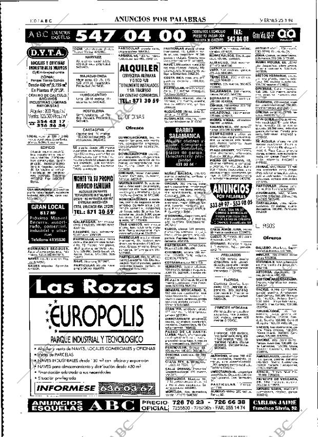 ABC MADRID 25-03-1994 página 110