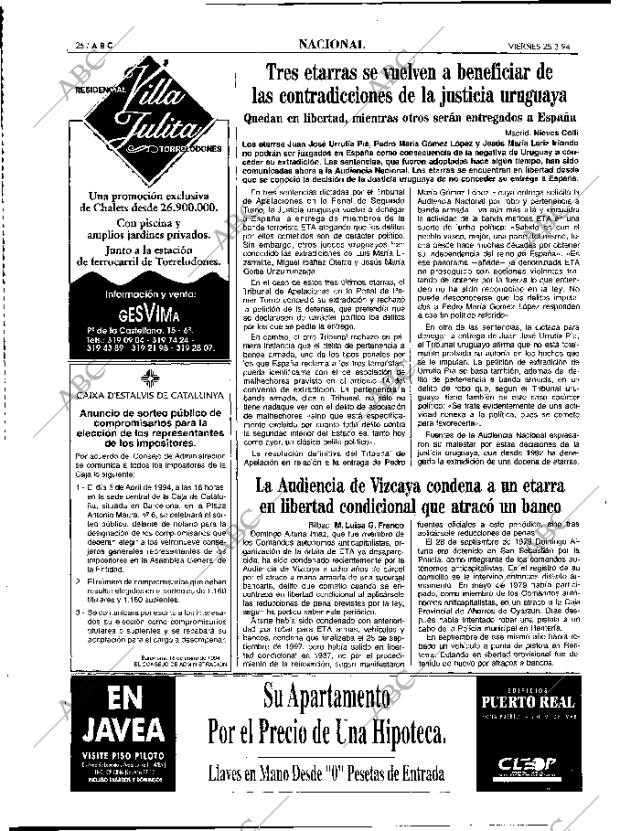 ABC MADRID 25-03-1994 página 26