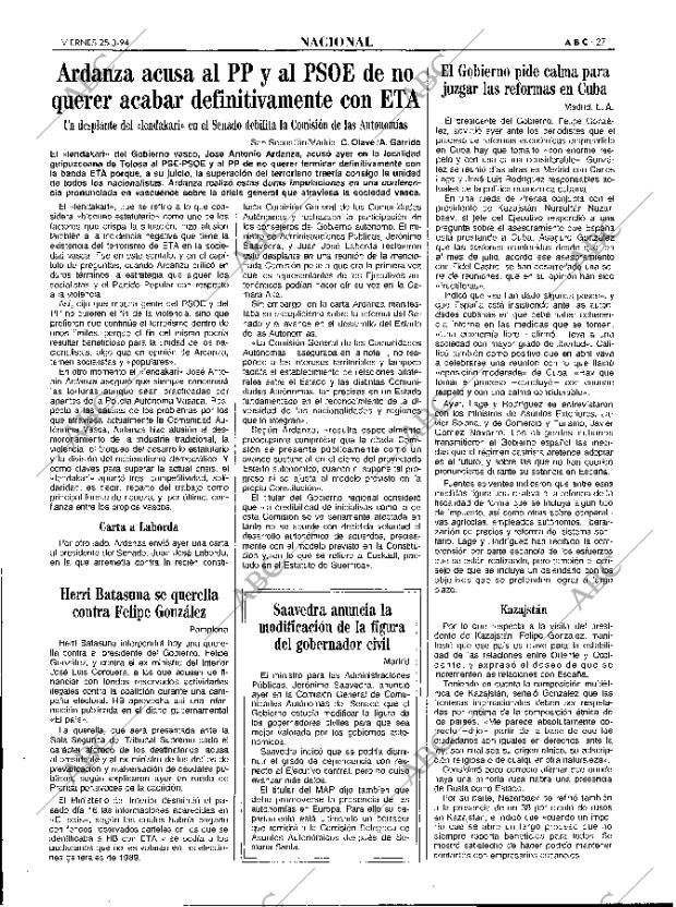 ABC MADRID 25-03-1994 página 27