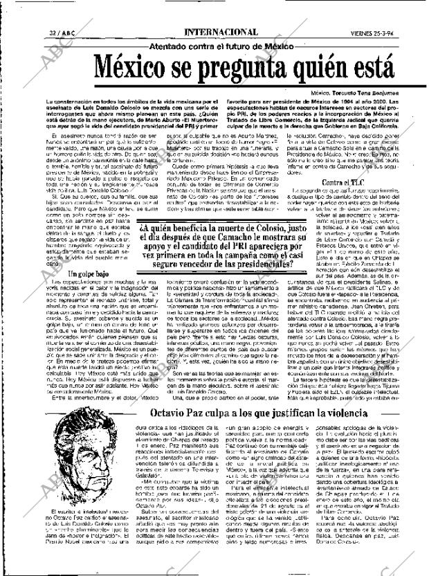 ABC MADRID 25-03-1994 página 32