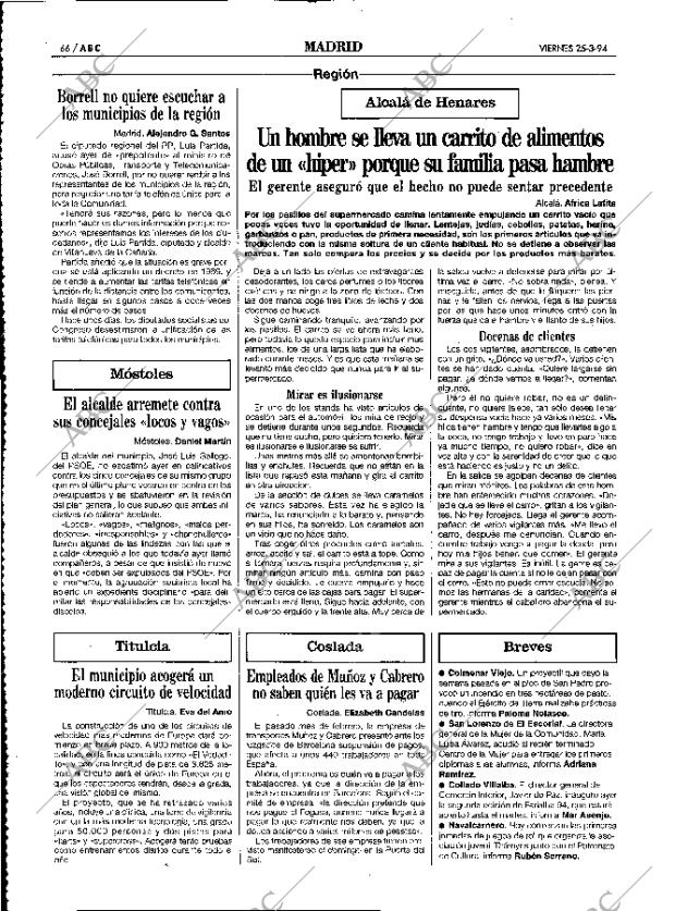 ABC MADRID 25-03-1994 página 66