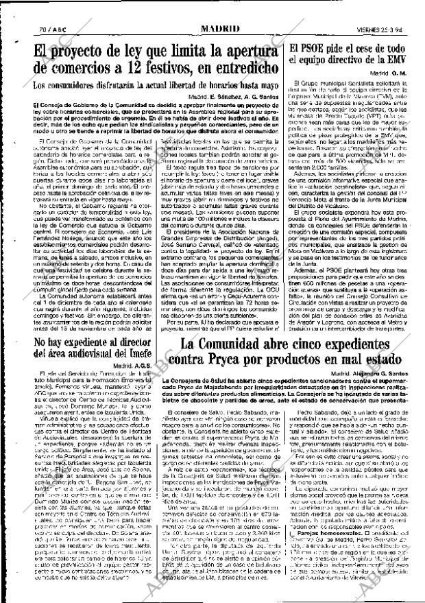ABC MADRID 25-03-1994 página 70