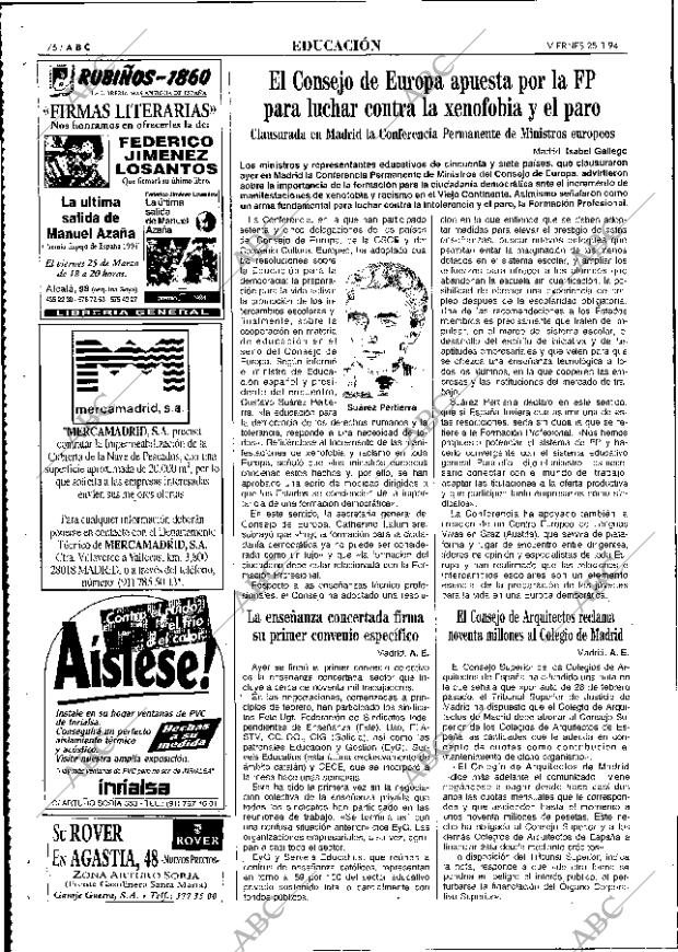 ABC MADRID 25-03-1994 página 76