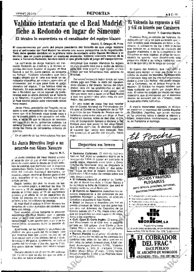 ABC MADRID 25-03-1994 página 81