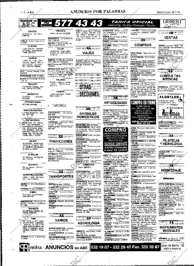 ABC MADRID 30-03-1994 página 116