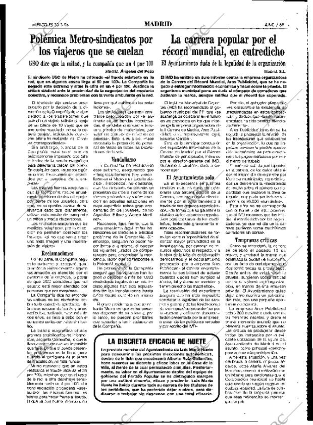 ABC MADRID 30-03-1994 página 69