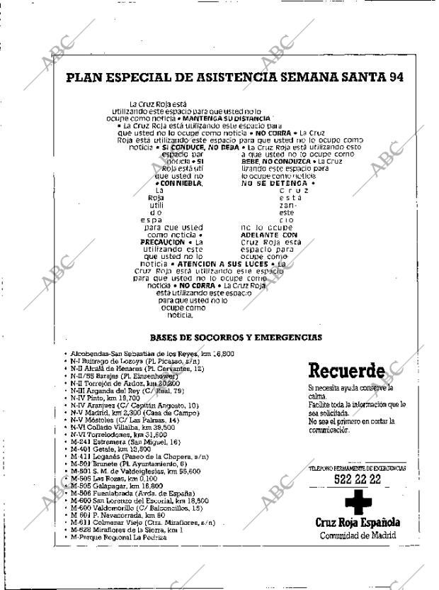 ABC MADRID 31-03-1994 página 14