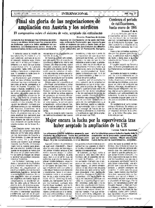 ABC MADRID 31-03-1994 página 27