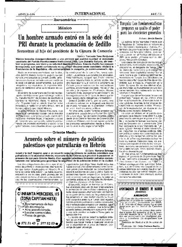 ABC MADRID 31-03-1994 página 31