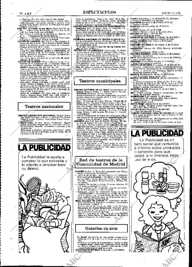 ABC MADRID 31-03-1994 página 96