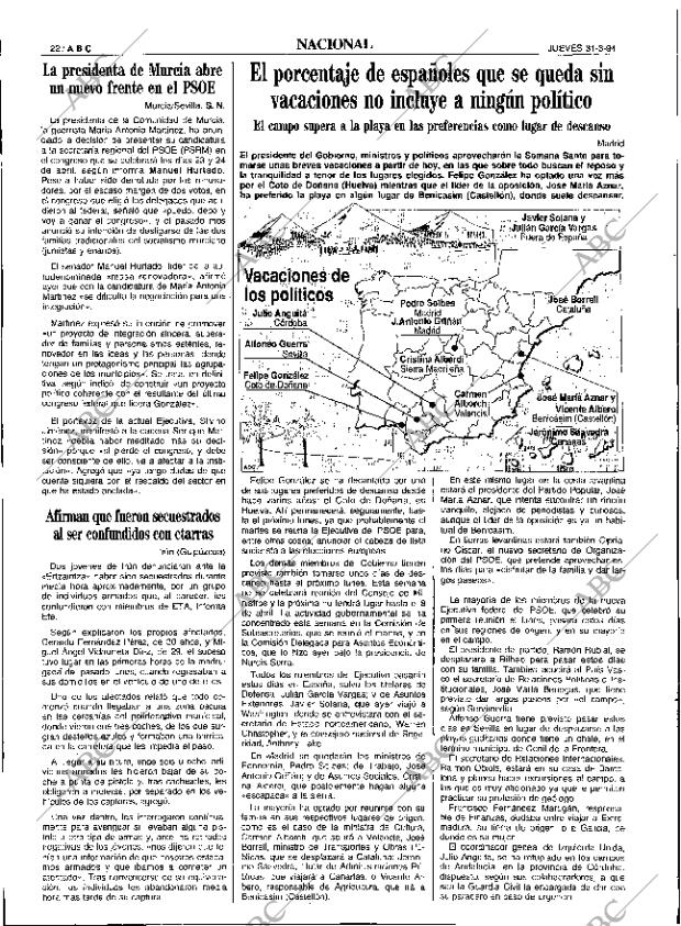 ABC SEVILLA 31-03-1994 página 22