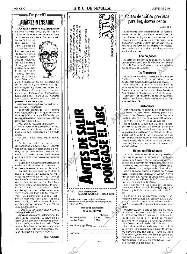 ABC SEVILLA 31-03-1994 página 40