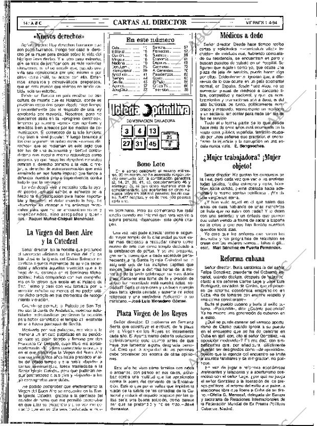 ABC SEVILLA 01-04-1994 página 14