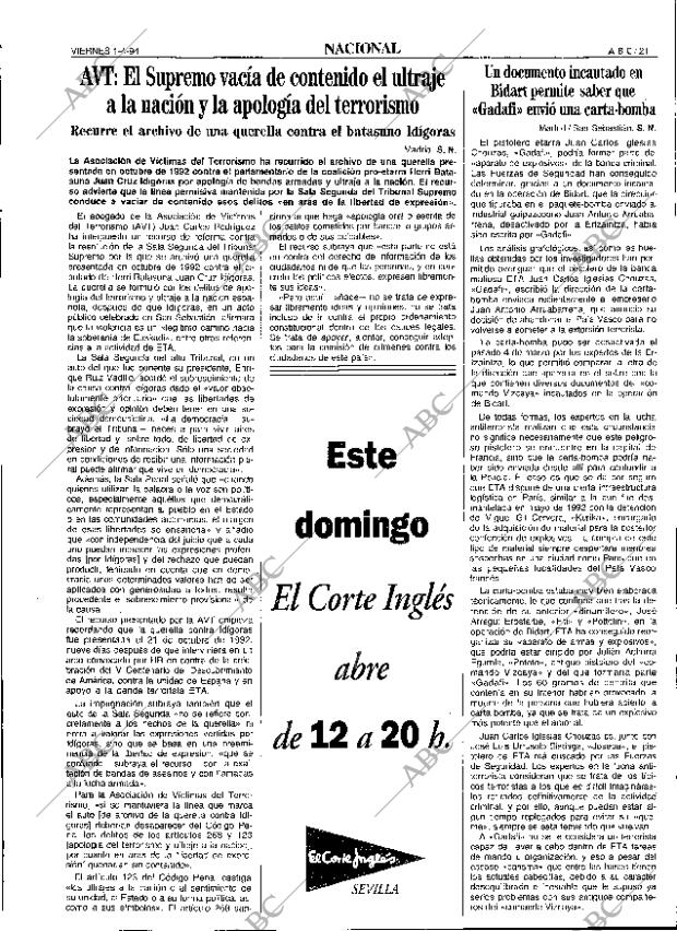 ABC SEVILLA 01-04-1994 página 21