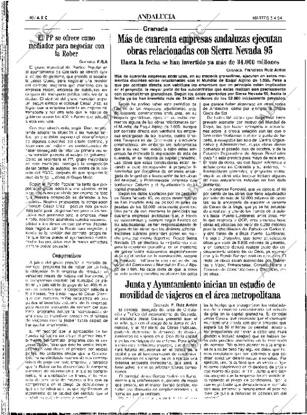 ABC SEVILLA 05-04-1994 página 40