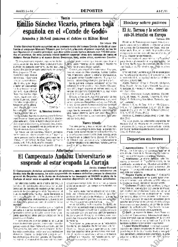 ABC SEVILLA 05-04-1994 página 91