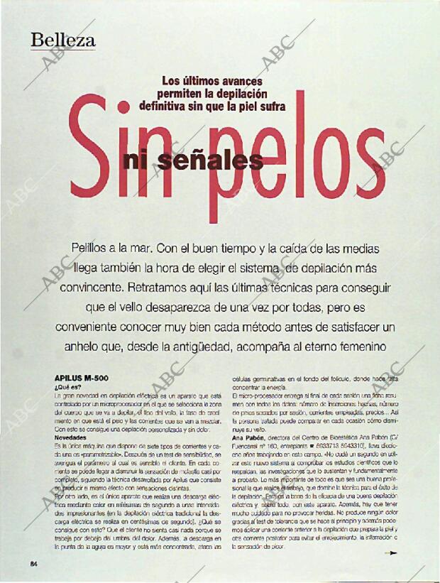 BLANCO Y NEGRO MADRID 10-04-1994 página 84