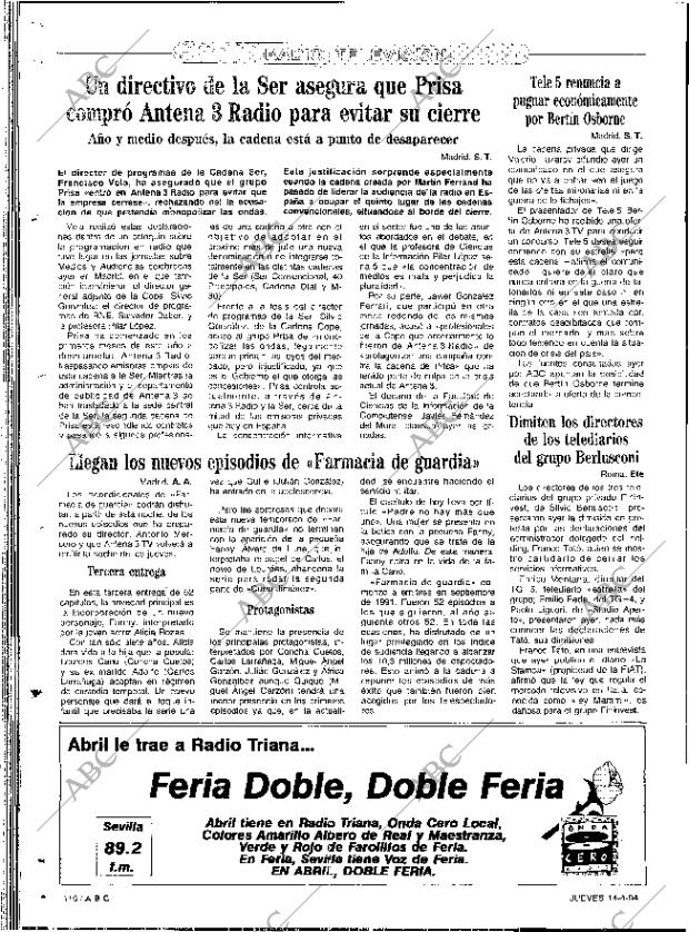 ABC SEVILLA 14-04-1994 página 116