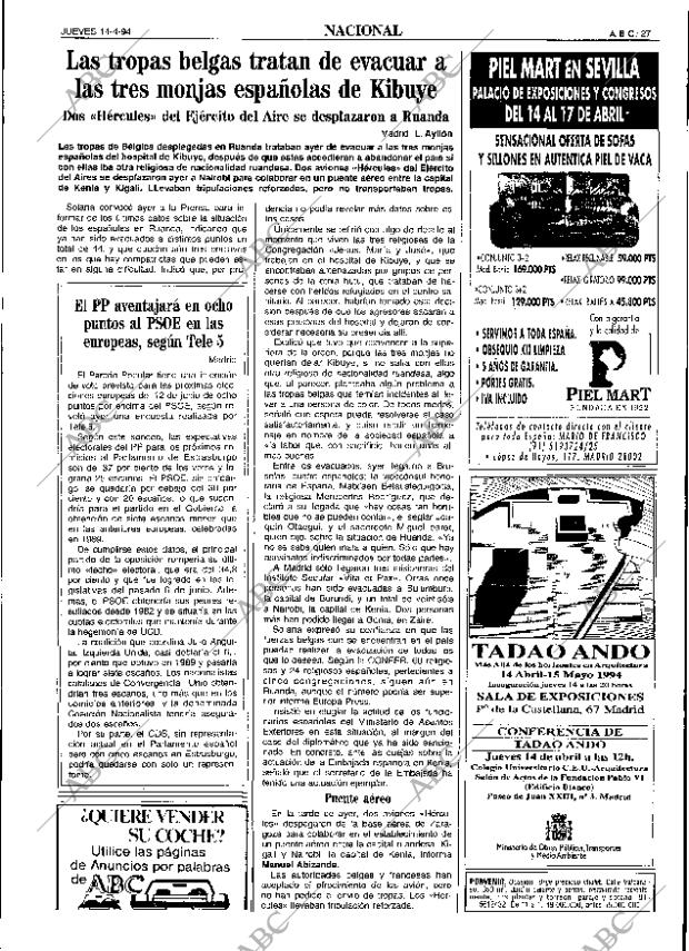 ABC SEVILLA 14-04-1994 página 27