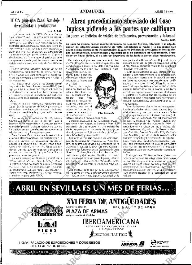 ABC SEVILLA 14-04-1994 página 44