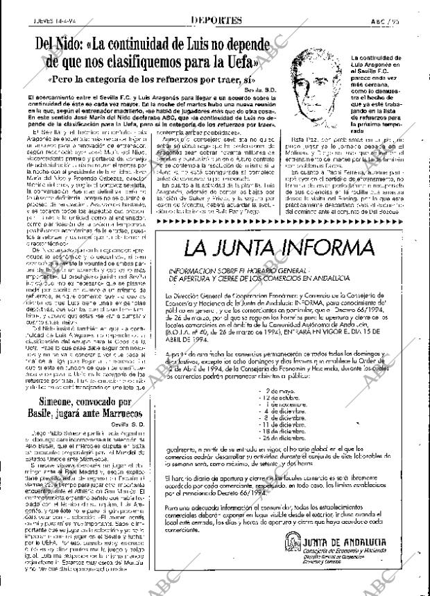 ABC SEVILLA 14-04-1994 página 95
