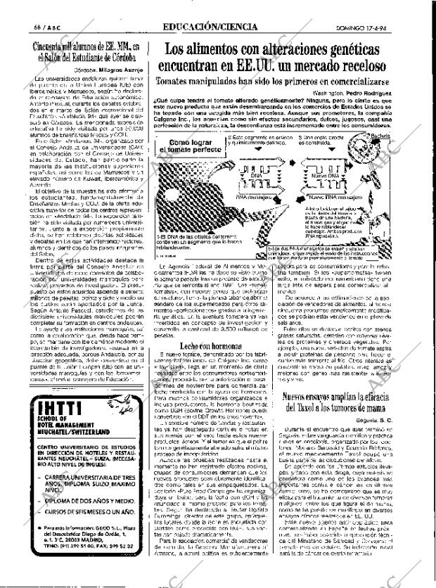 ABC MADRID 17-04-1994 página 68