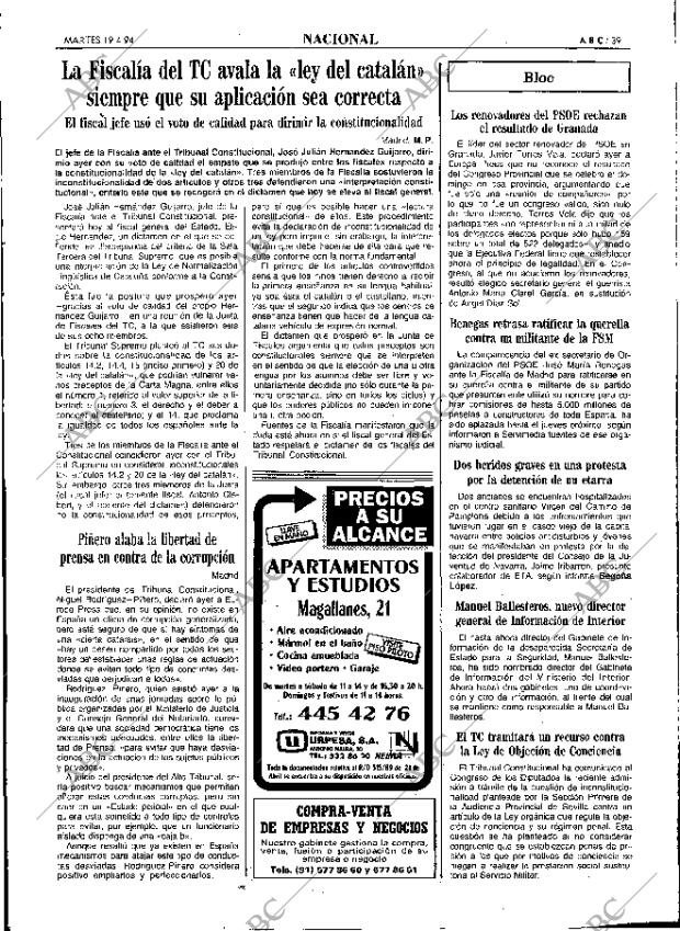 ABC MADRID 19-04-1994 página 39