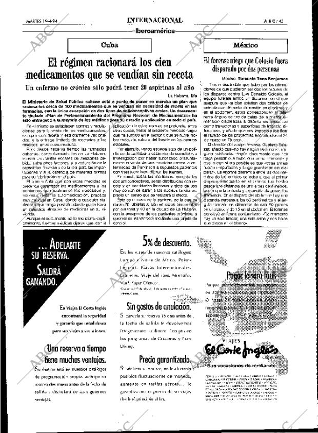 ABC MADRID 19-04-1994 página 45
