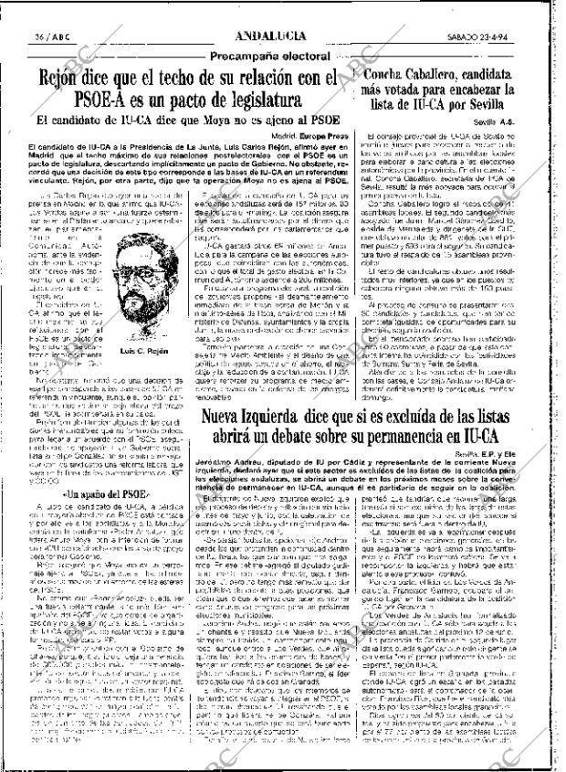 ABC SEVILLA 23-04-1994 página 36
