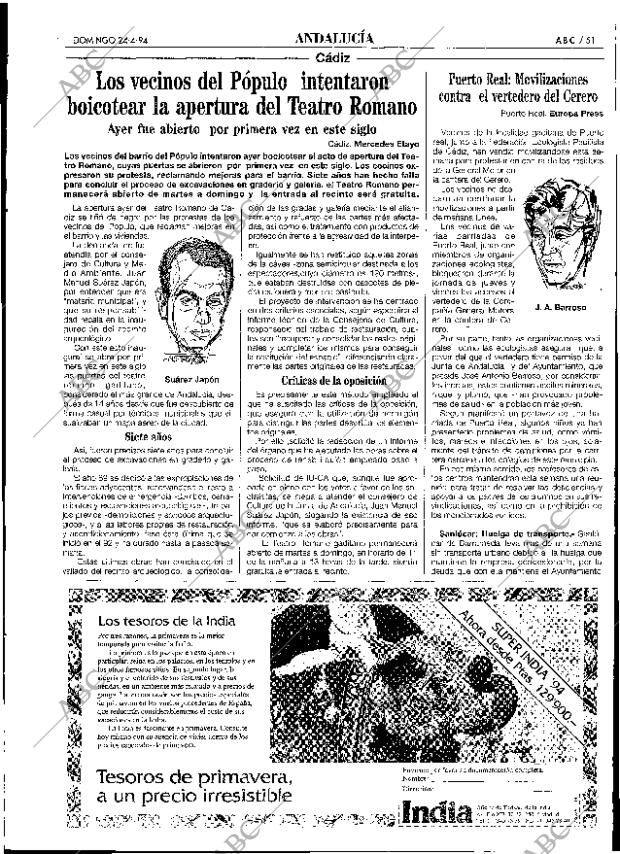 ABC SEVILLA 24-04-1994 página 51