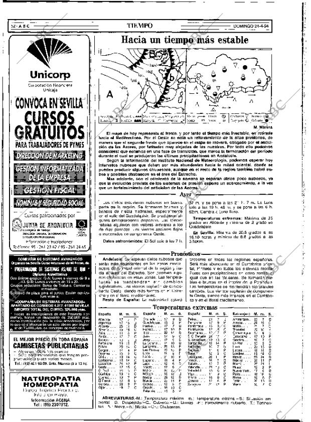 ABC SEVILLA 24-04-1994 página 52