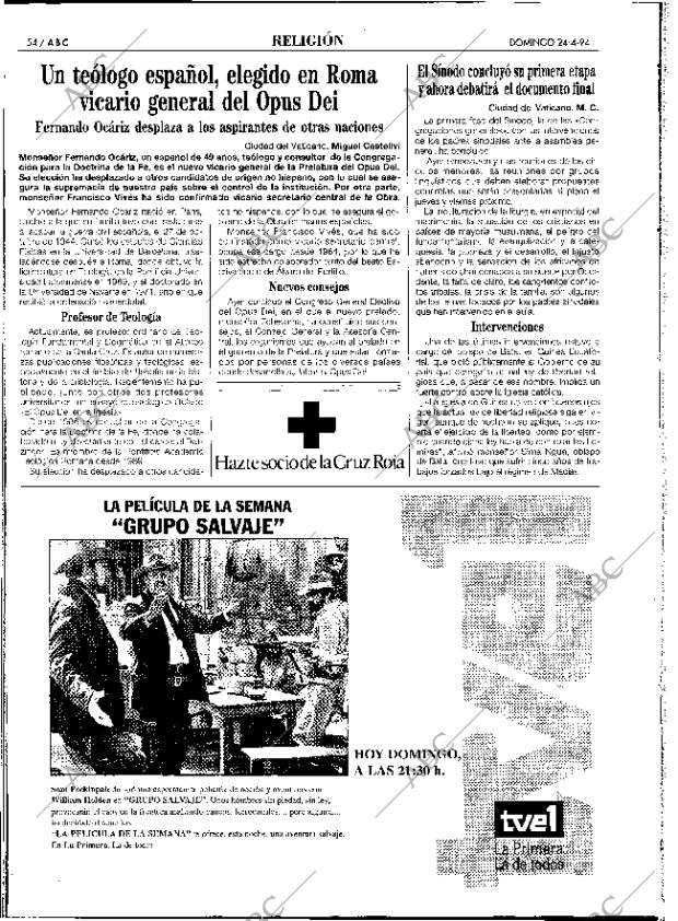 ABC SEVILLA 24-04-1994 página 54
