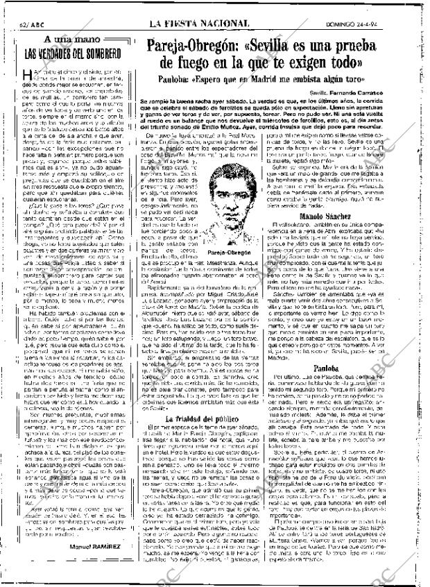 ABC SEVILLA 24-04-1994 página 62