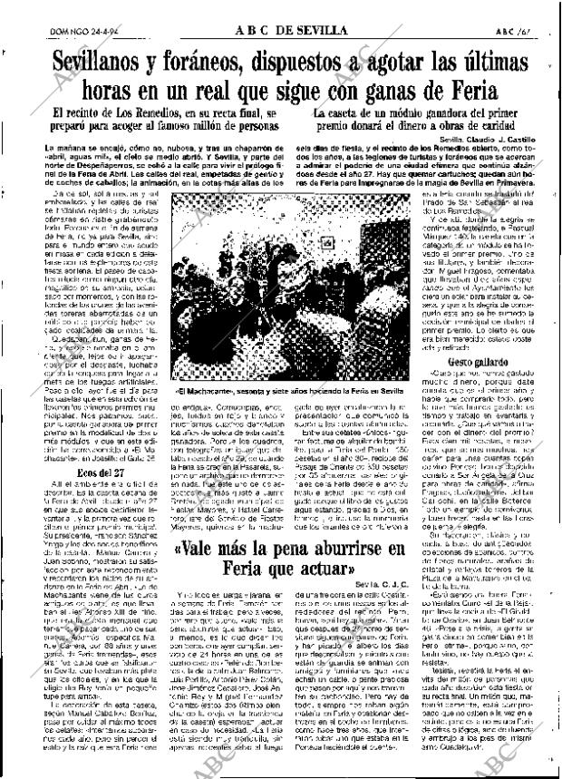 ABC SEVILLA 24-04-1994 página 67