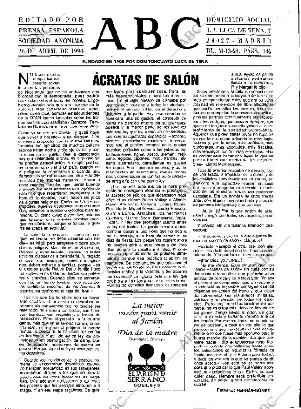 ABC MADRID 26-04-1994 página 3