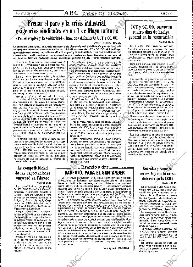 ABC MADRID 26-04-1994 página 43
