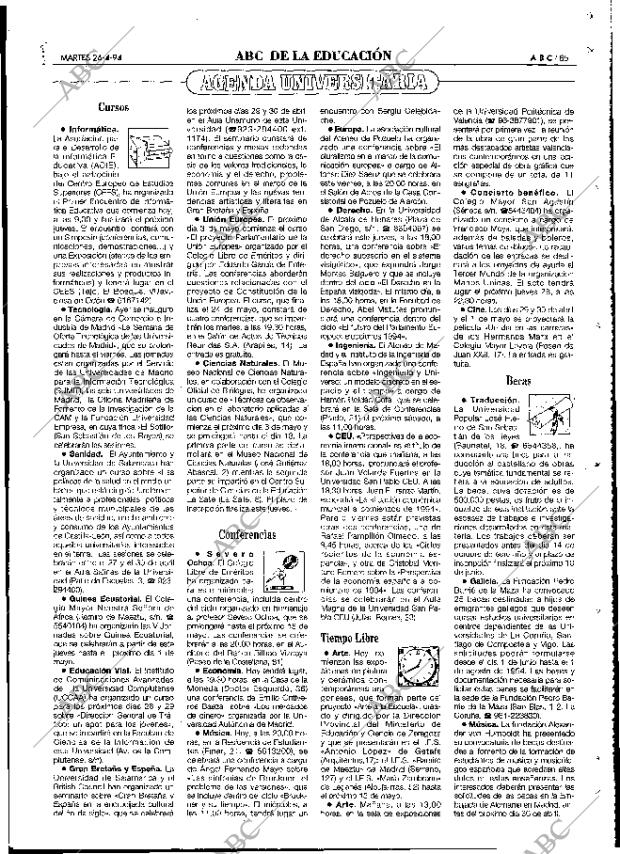 ABC MADRID 26-04-1994 página 85