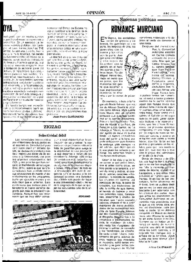 ABC SEVILLA 26-04-1994 página 21