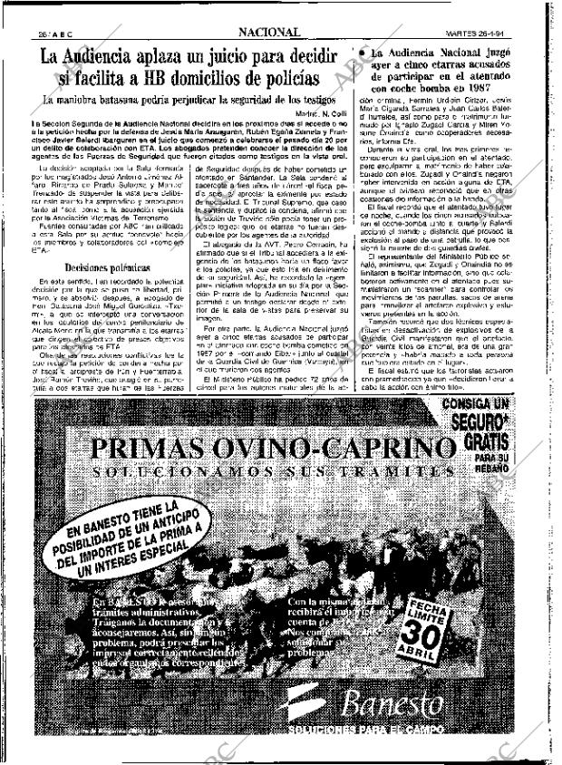 ABC SEVILLA 26-04-1994 página 26
