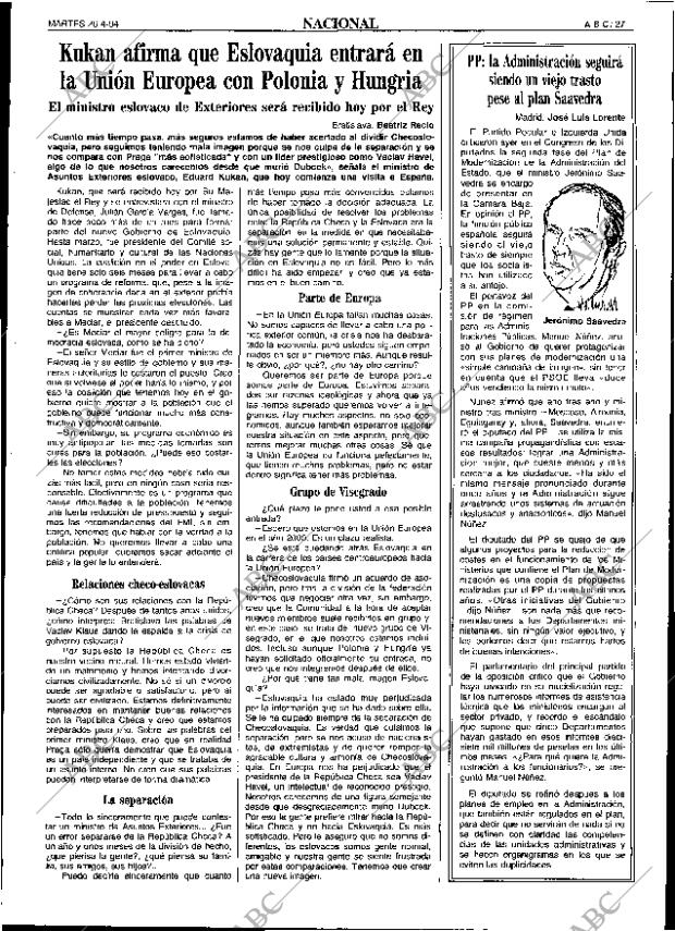 ABC SEVILLA 26-04-1994 página 27