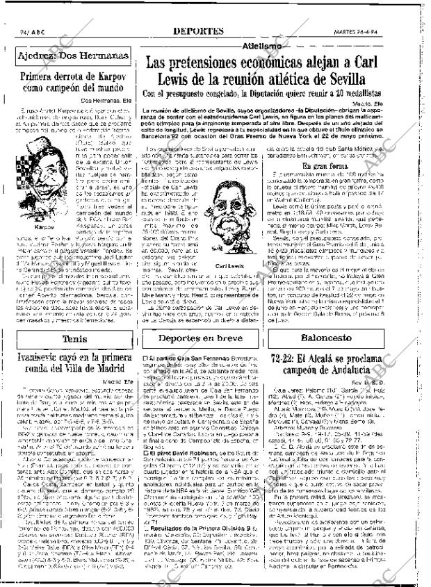 ABC SEVILLA 26-04-1994 página 94