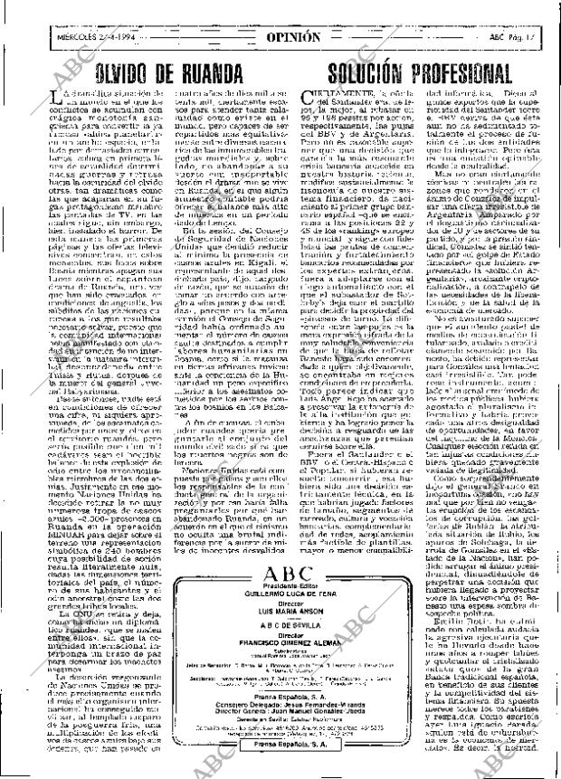 ABC SEVILLA 27-04-1994 página 17