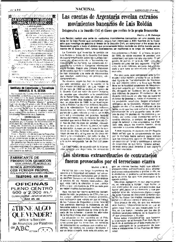 ABC SEVILLA 27-04-1994 página 24